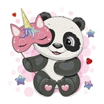 Diamond Painting Panda mit Maske