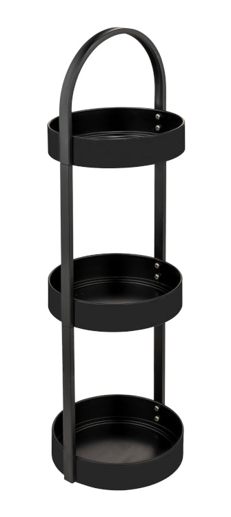 Badregal Dongo 3 Etagen schwarz matt