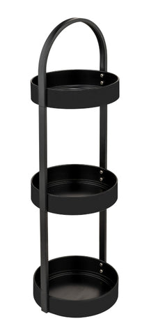 Badregal Dongo 3 Etagen schwarz matt