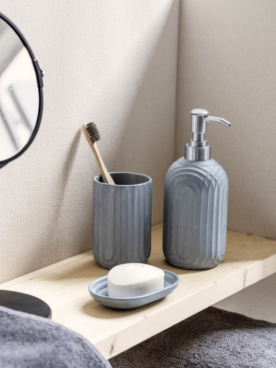 Keramik Seifenspender Iseo grau