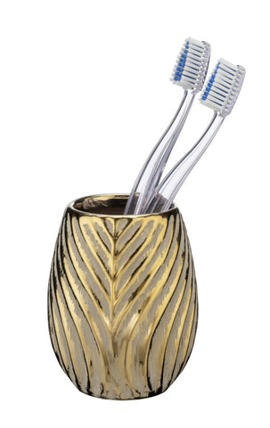 Keramik Zahnputzbecher Idro gold