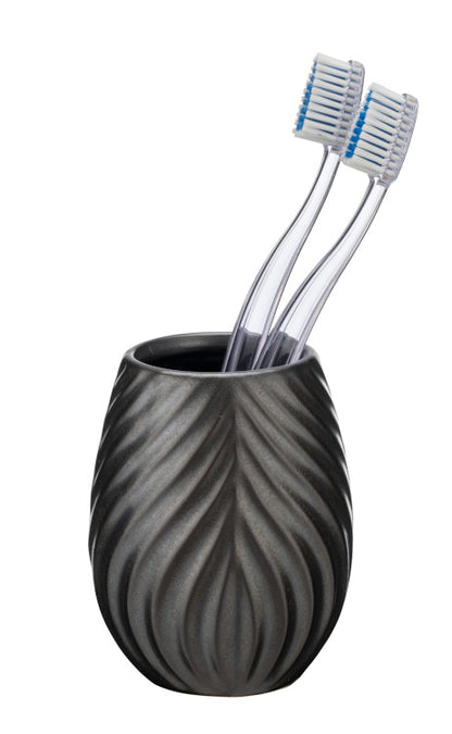 Keramik Zahnputzbecher Idro anthrazit