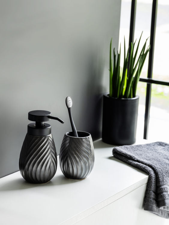 Keramik Seifenspender Idro anthrazit