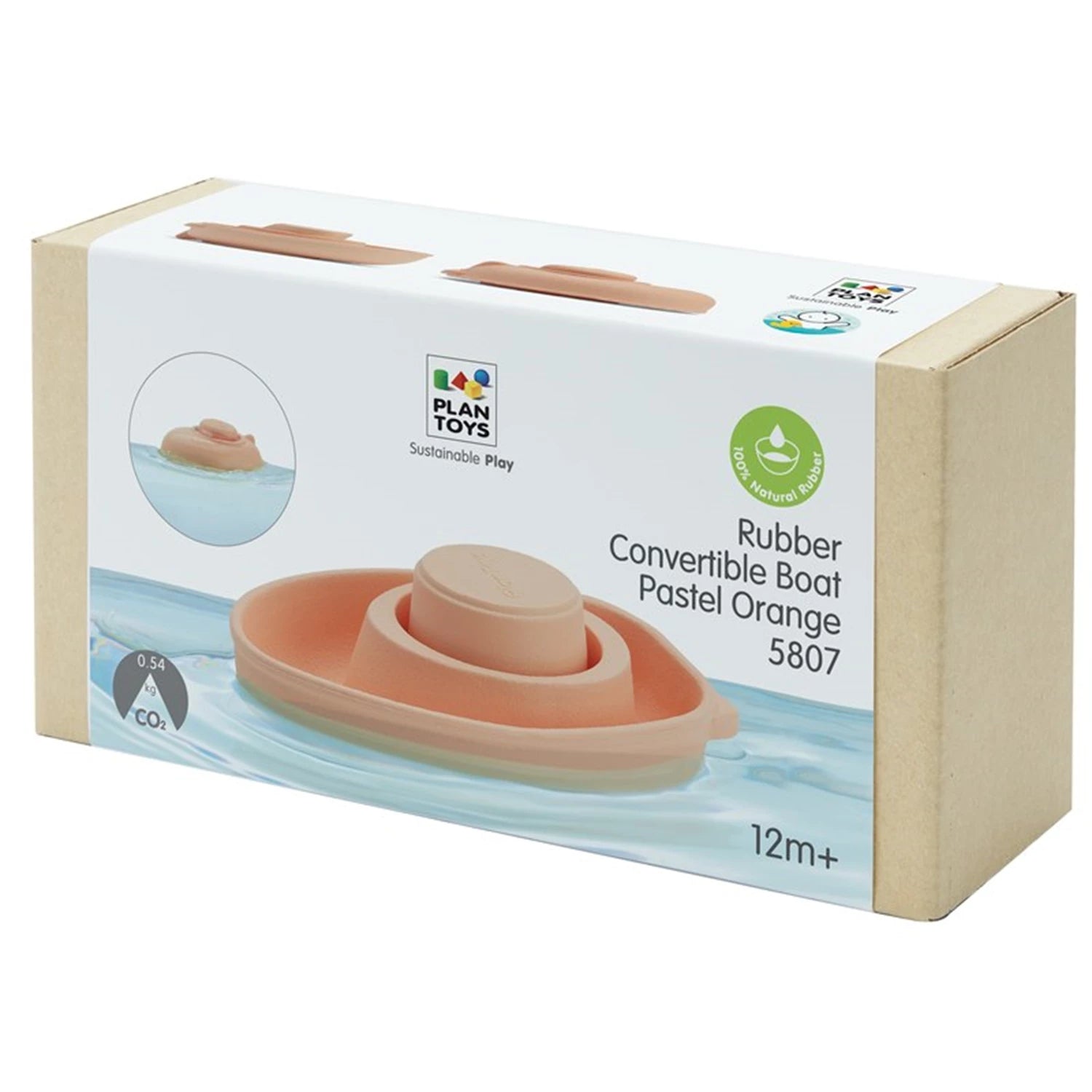 Schlauchboot pastellorange