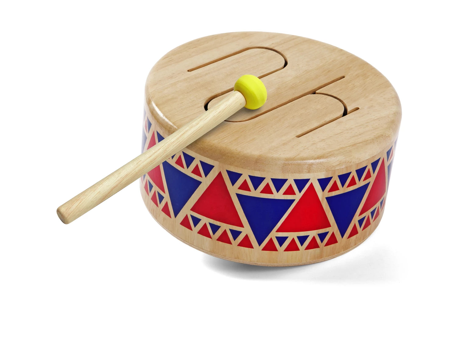 Holztrommel mit Schlägel