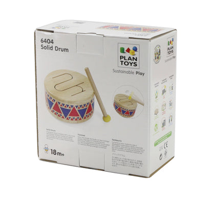 Holztrommel mit Schlägel