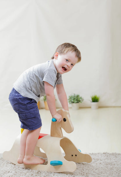 Schaukelpferd Palomino