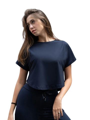 048 Yoga - T-shirt bleu marine - Confort maximal 🌟