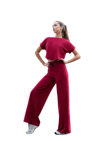 097 Yoga - Bordeaux T-Shirt - Comodidad Perfecta ☀️