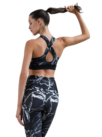 976 Capri Leggings en Noir & Blanc