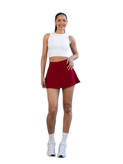 484 - Jupe-short Bordeaux - Élevez votre style actif 💃✨