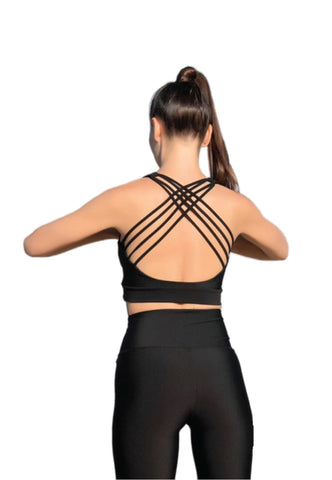 188 Sport - Svart Sports Bra - Elegant Stil & Komfort ✨