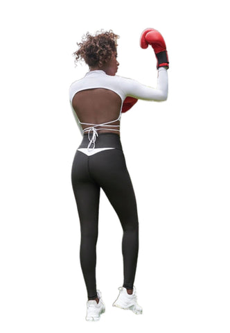 EleganceWear - Hvit langermet topp - Chic & Free✨