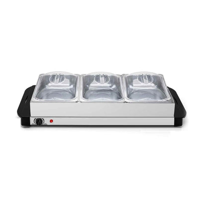 Edelstahl 2-in-1 Buffet-Wärmer + Warmhalteplatte