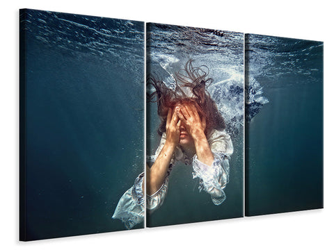 Leinwandbild 3-teilig Do Not Cry, Alice