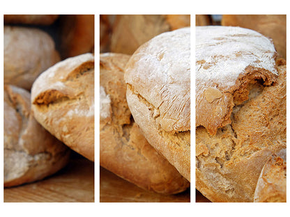 Leinwandbild 3-teilig Gesundes Brot