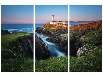 Leinwandbild 3-teilig Ireland - Fanad Head Lighthouse