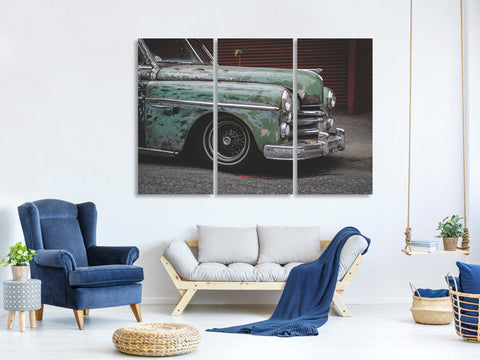 Leinwandbild 3-teilig Oldtimer Lack ab
