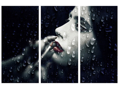 Leinwandbild 3-teilig Through The Looking-Glass