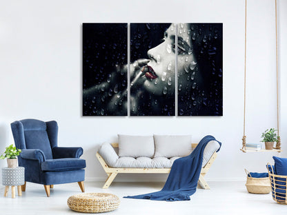 Leinwandbild 3-teilig Through The Looking-Glass