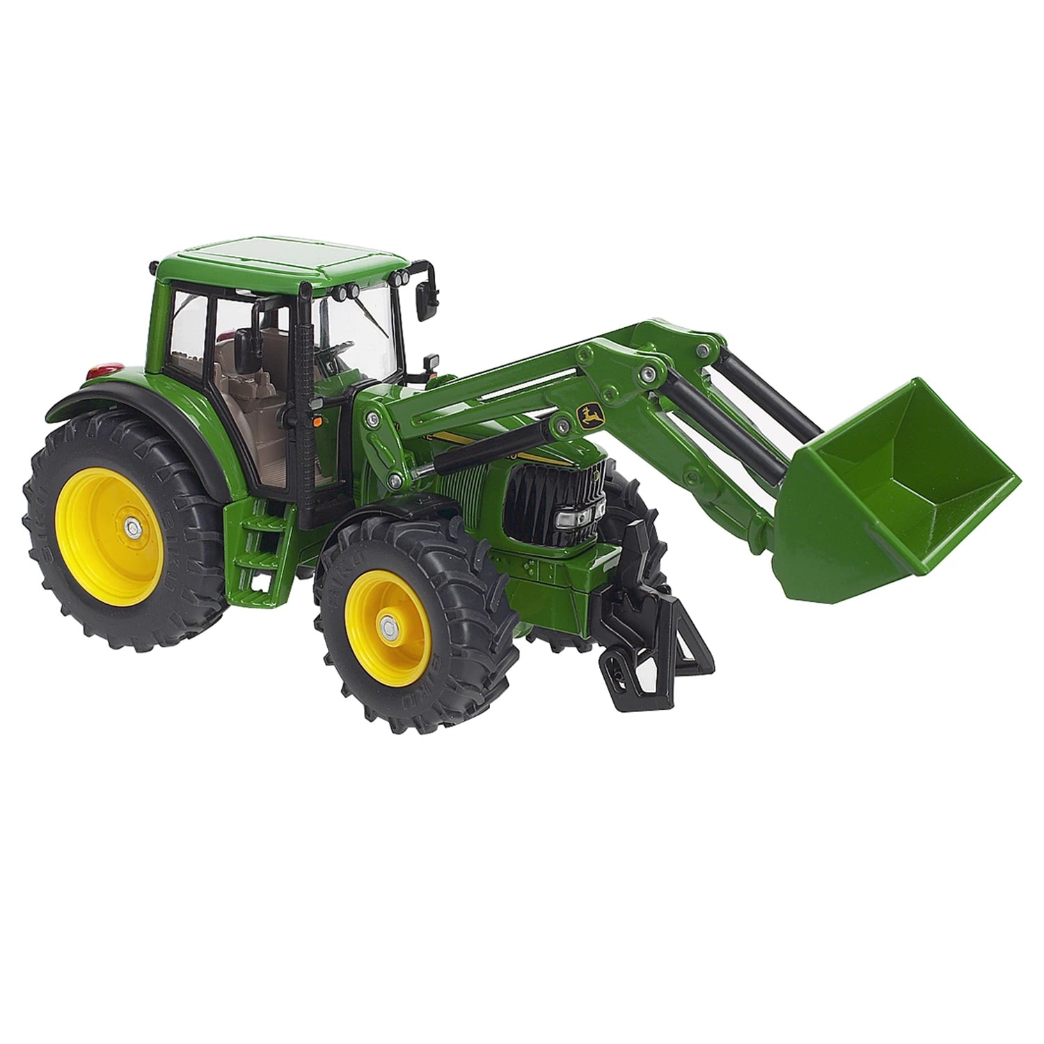 John Deere mit Frontlader 1:32