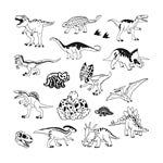 Kinder Stempel Funny Dinosaurier