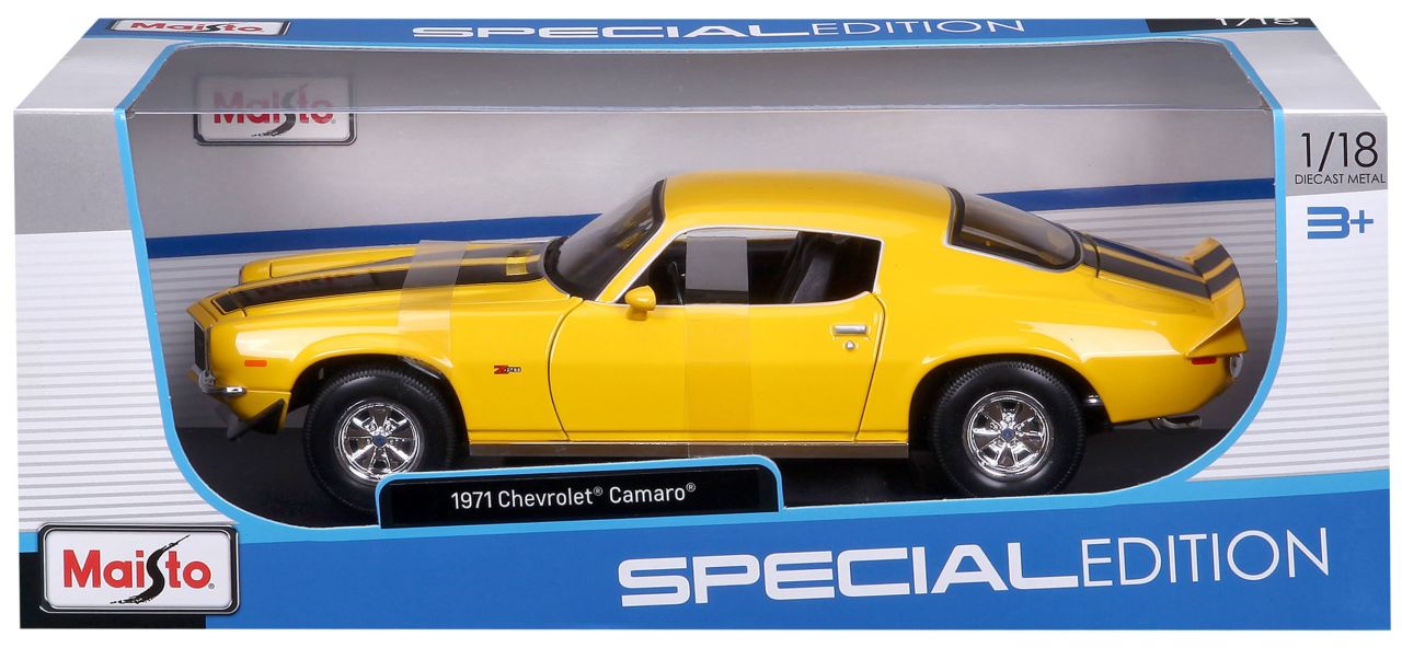 Chevrolet Camaro 1971 gelb 1/18