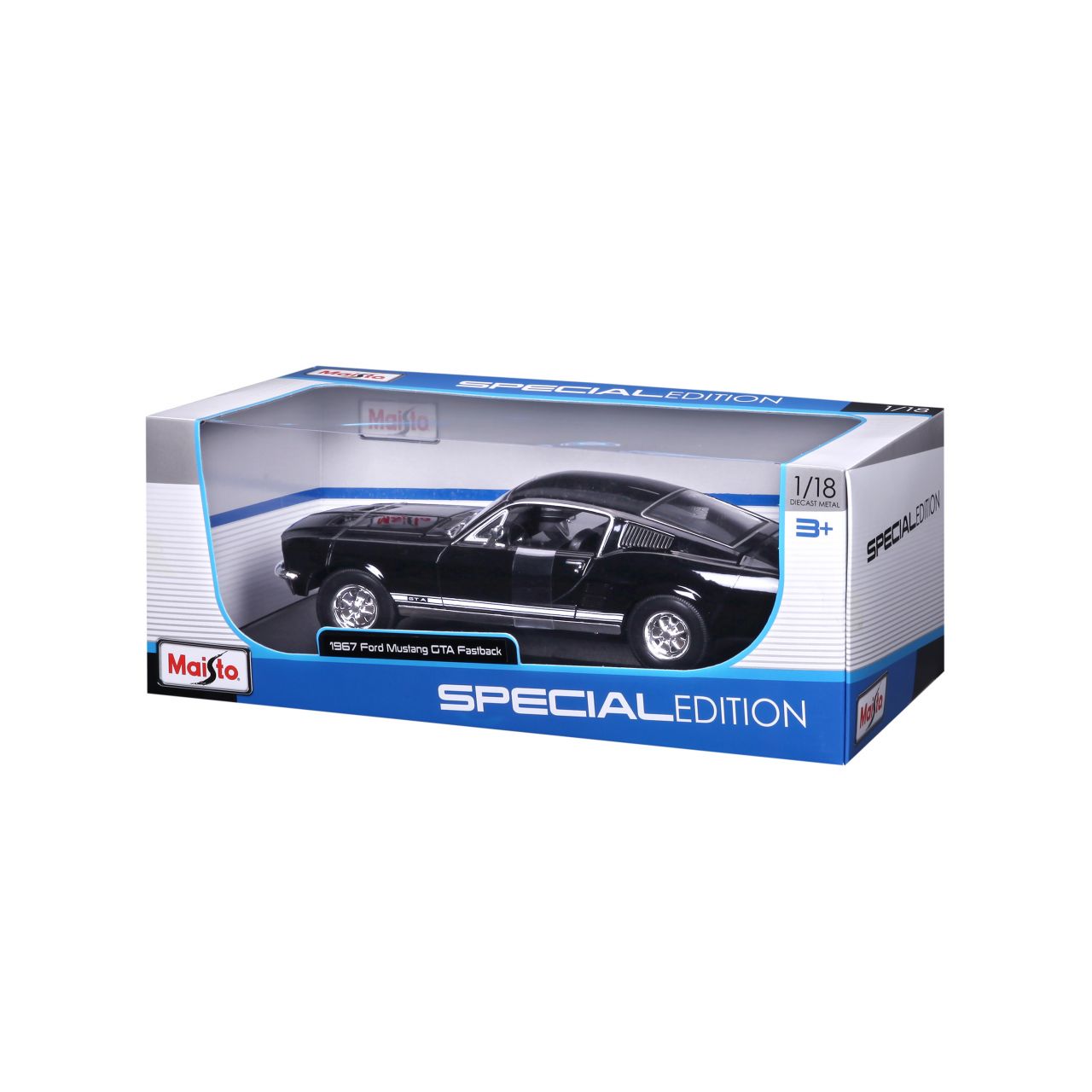 Ford Mustang 1967 1/18 schwarz