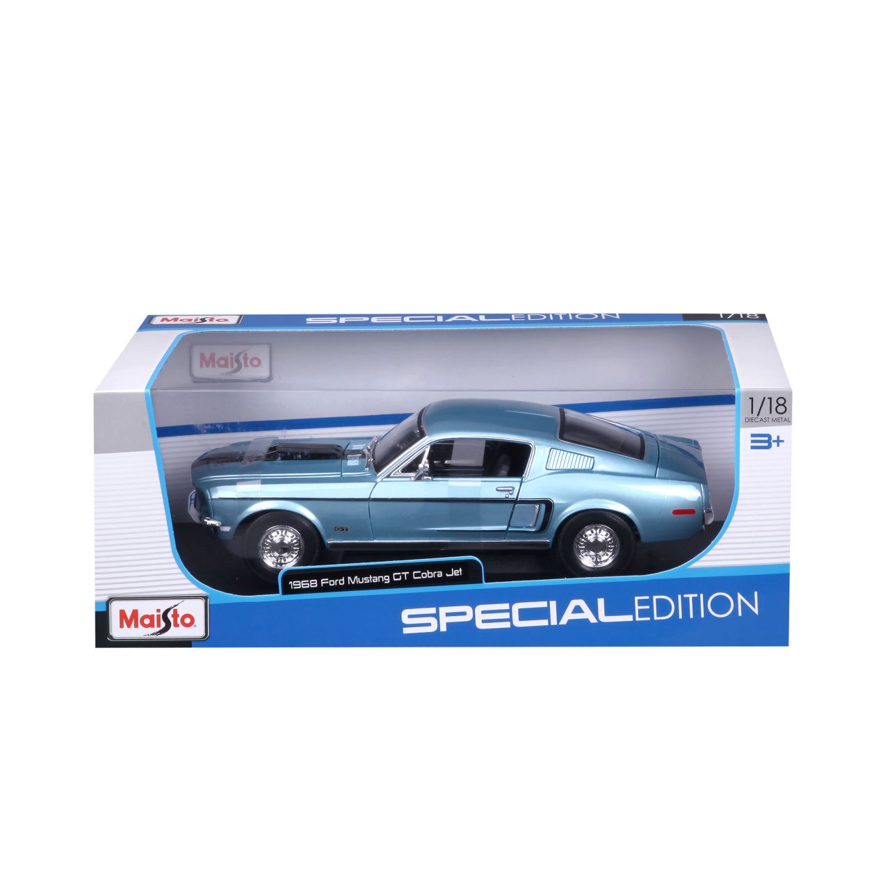 Ford Mustang GT Cobra 1968 blau 1/18