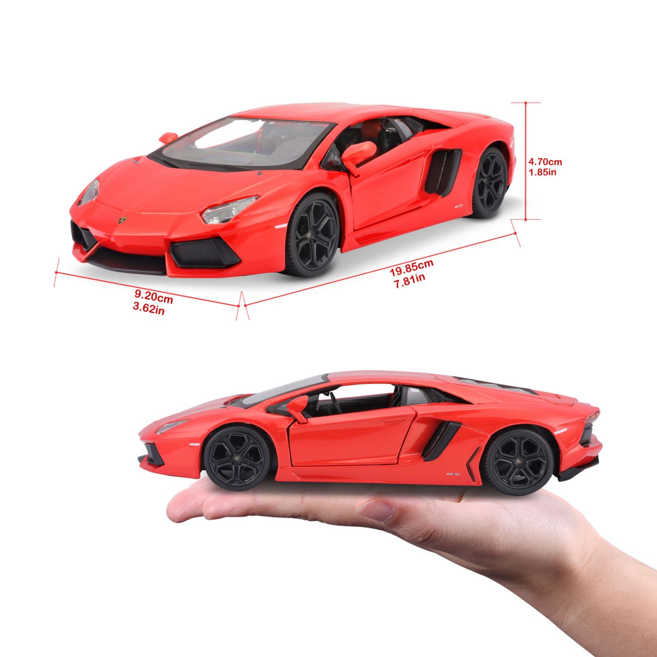 Lamborghini Aventador orange 1/24