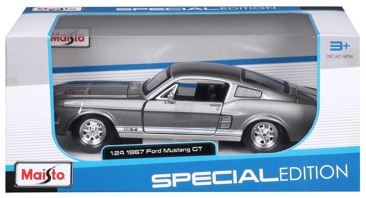 Ford Mustang GT 1967 grau 1/24