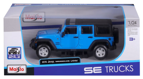 Jeep Wrangler Unlimited 2015 1/24 blau