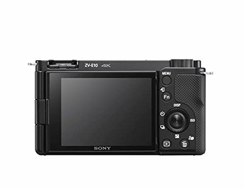 Sony Alpha ZV-E10 | APS-C spiegellose Wechselobjektiv-Vlog-Kamera (schwenkbarer Bildschirm für Vlogging, 4K-Video, Echtzeit-Augen-Autofokus), Schwarz + SEL1650 Objektiv