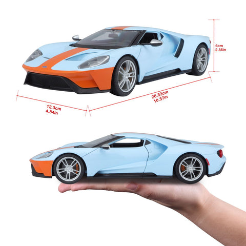 Ford GT 2017 orange/blau 1/18