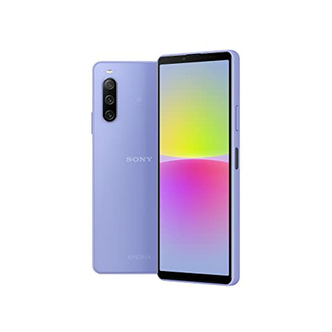 Sony Xperia 10 IV (5G Smartphone, 6 Zoll, OLED-Display , Dreifach-Kamera, 3,5-mm-Audioanschluss, 5.000mAh Akku, Dual SIM hybrid) 24+6 Monate Garantie [Amazon Exklusiv] lavendel