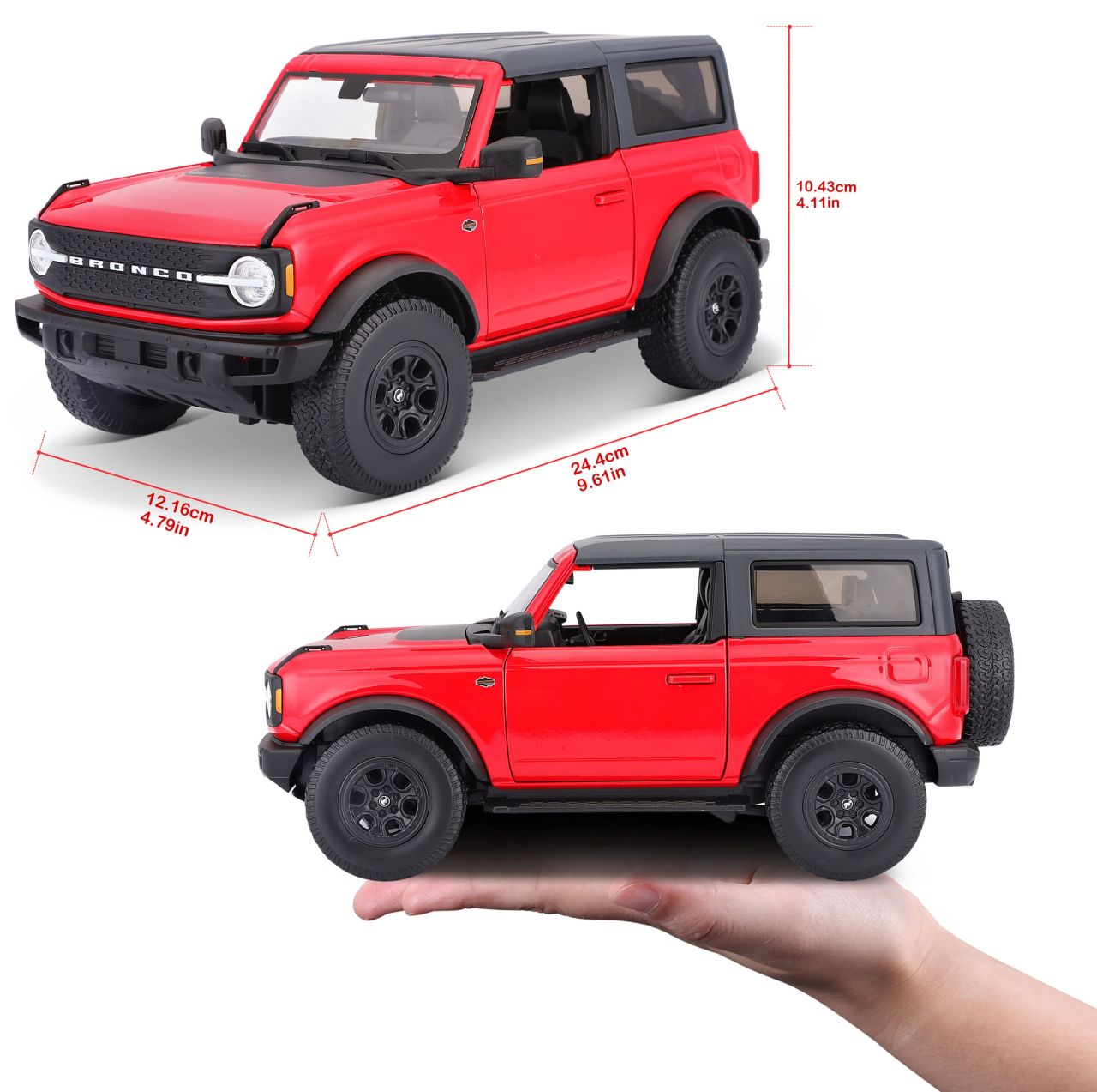 Ford Bronco Wildtrak 2021 1/18 rot