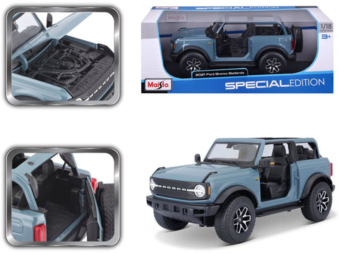 Ford Bronco Badlands 2021 1/18 blau