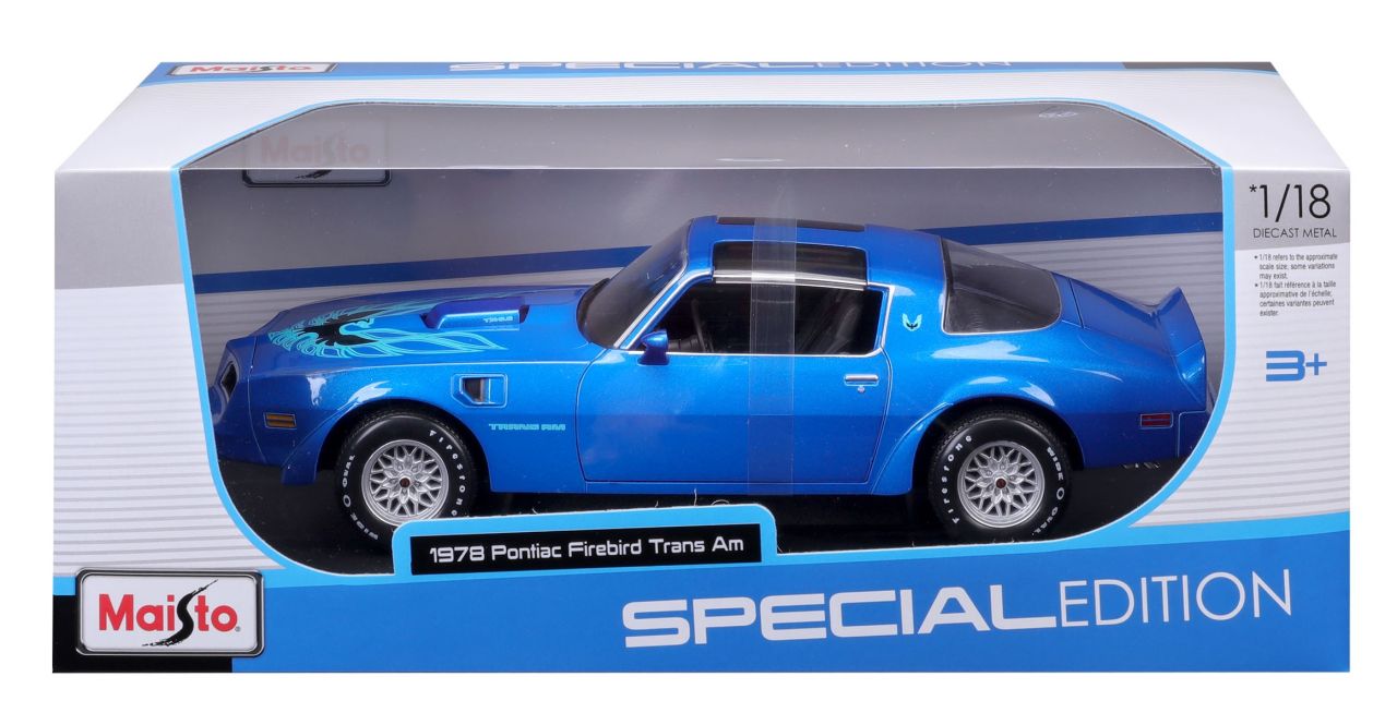 Pontiac Firebird Trans Am 1978 1/18 blau