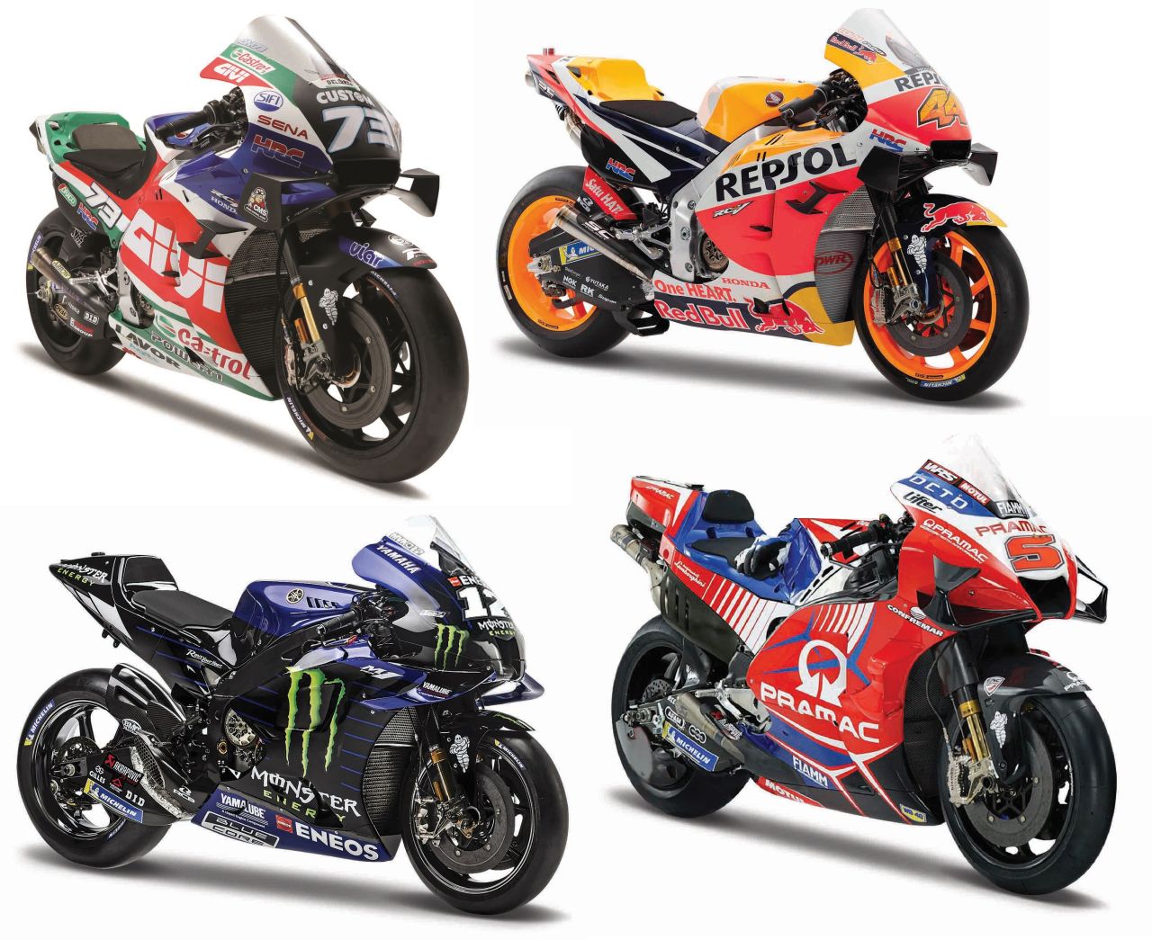 Racing Bikes 1/18 assortiert