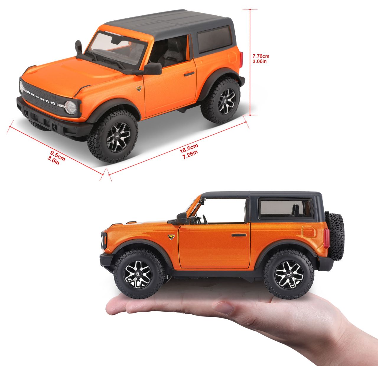 Ford Bronco Badlands 2021 1/24 orange