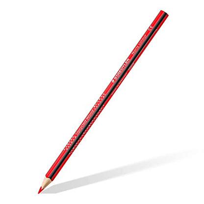 STAEDTLER Buntstifte Noris Colour, erhöhte Bruchfestigkeit, Dreikantform, attraktives Design,ergonomische Soft-Oberfläche,WOPEX Material, brillanten Stiften im Kartonetui .187 C12P1,1er Pack(16 Stück)