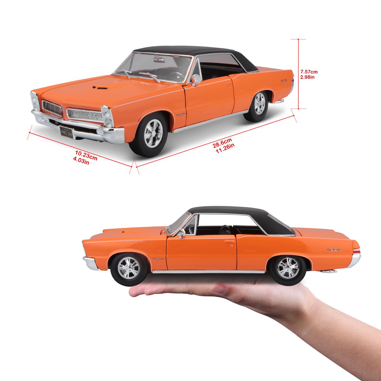 Pontiac GTO Hurst Edition 1965 orange 1/18