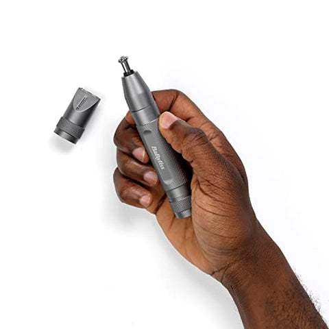 BaByliss MEN Diamond Precision 3-in-1, Nasen- & Ohrenhaarschneider, Augenbrauentrimmer, Detailtrimmer, Nasenhaartrimmer, Ohrenhaartrimmer, E110E, 1er Pack