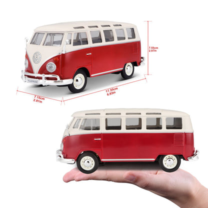 Volkswagen Bulli T1 Van Samba 1/24 rot