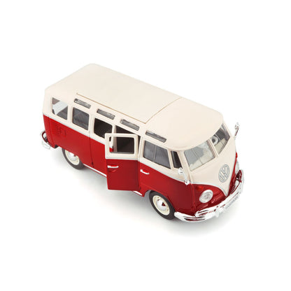 Volkswagen Bulli T1 Van Samba 1/24 rot