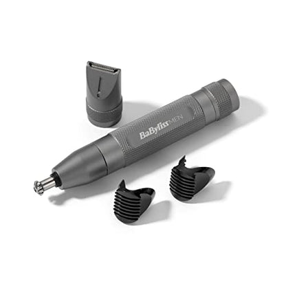 BaByliss MEN Diamond Precision 3-in-1, Nasen- & Ohrenhaarschneider, Augenbrauentrimmer, Detailtrimmer, Nasenhaartrimmer, Ohrenhaartrimmer, E110E, 1er Pack
