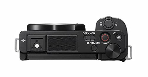 Sony Alpha ZV-E10 | APS-C spiegellose Wechselobjektiv-Vlog-Kamera (schwenkbarer Bildschirm für Vlogging, 4K-Video, Echtzeit-Augen-Autofokus), Schwarz + SEL1650 Objektiv