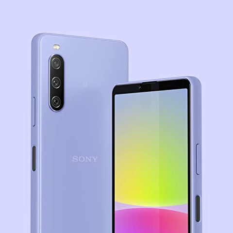 Sony Xperia 10 IV (5G Smartphone, 6 Zoll, OLED-Display , Dreifach-Kamera, 3,5-mm-Audioanschluss, 5.000mAh Akku, Dual SIM hybrid) 24+6 Monate Garantie [Amazon Exklusiv] lavendel