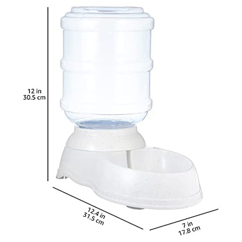 Amazon Basics Futter- und Wasserspender für Haustiere, Tränke, Größe S