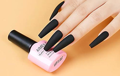 AIMEILI No Wipe Matte Top Coat Überlack UV LED Gellack Gel Nagellack Gel Nail Polish 10ml